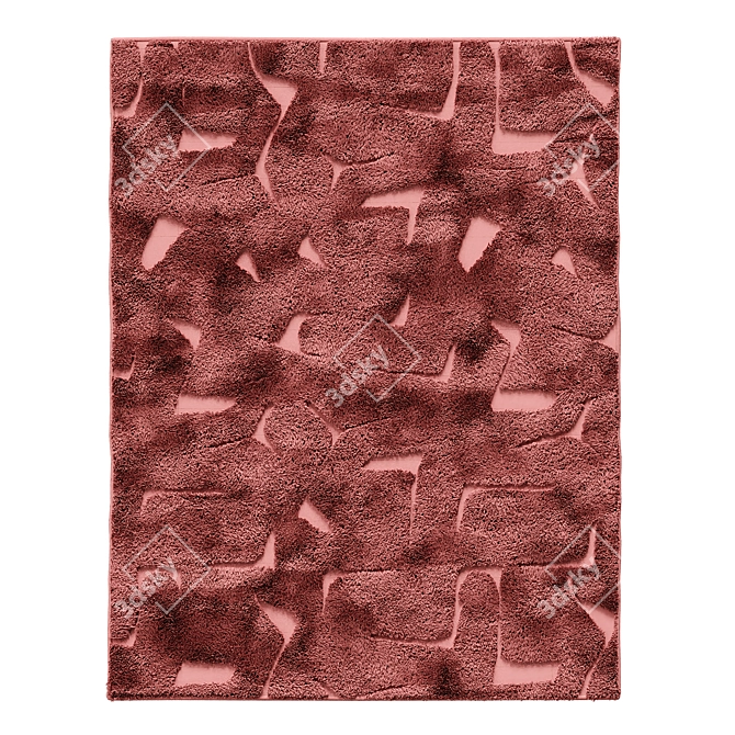 Neutral Tufted Area Rug [8x10] 3D model image 5