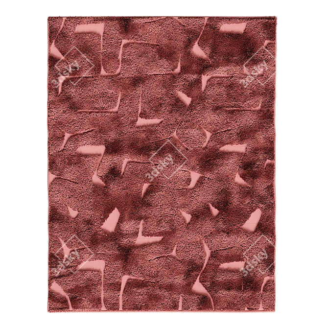 Neutral Tufted Area Rug [8x10] 3D model image 6