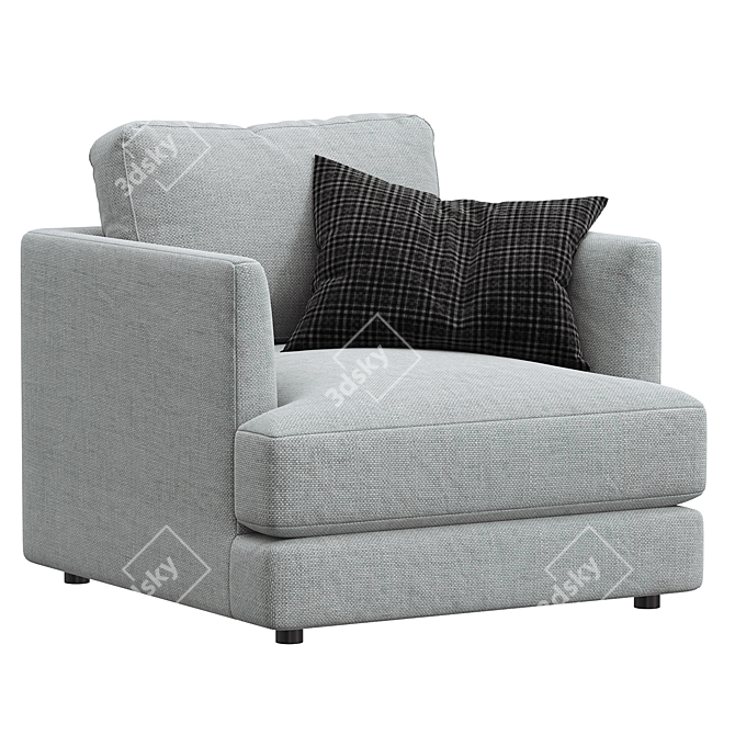 Modern Haven Chair: West Elm 3D model image 1