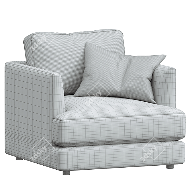 Modern Haven Chair: West Elm 3D model image 3