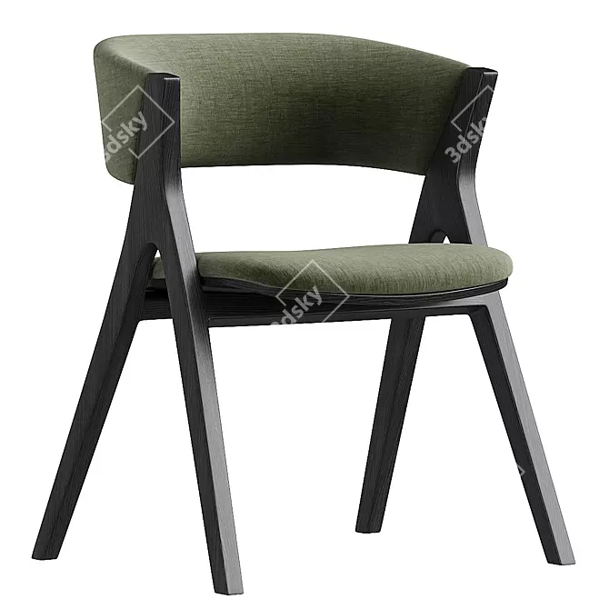 Modern Fabric Chair REMO by Bonaldo 3D model image 2