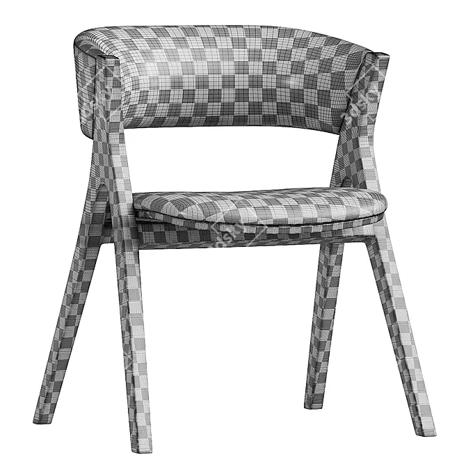 Modern Fabric Chair REMO by Bonaldo 3D model image 4