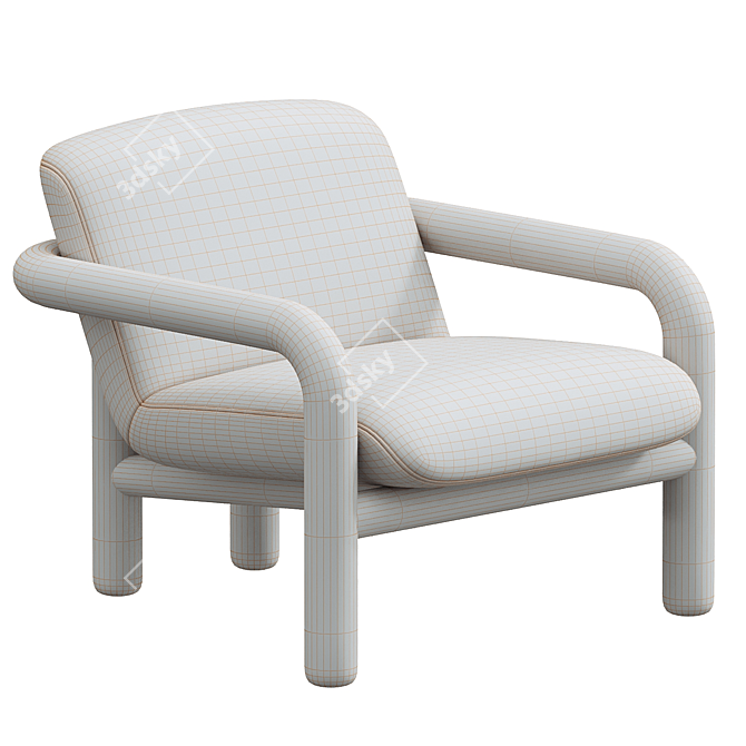 Sleek Benson Chair for You 3D model image 3