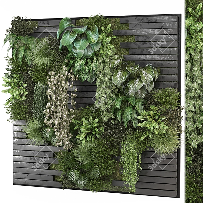 Vertical Wall Garden Set 1141 3D model image 4