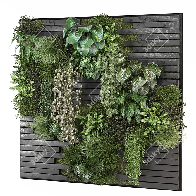 Vertical Wall Garden Set 1141 3D model image 2