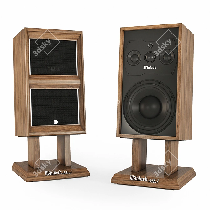 McIntosh ML1 Vintage Loudspeaker Glory 3D model image 9