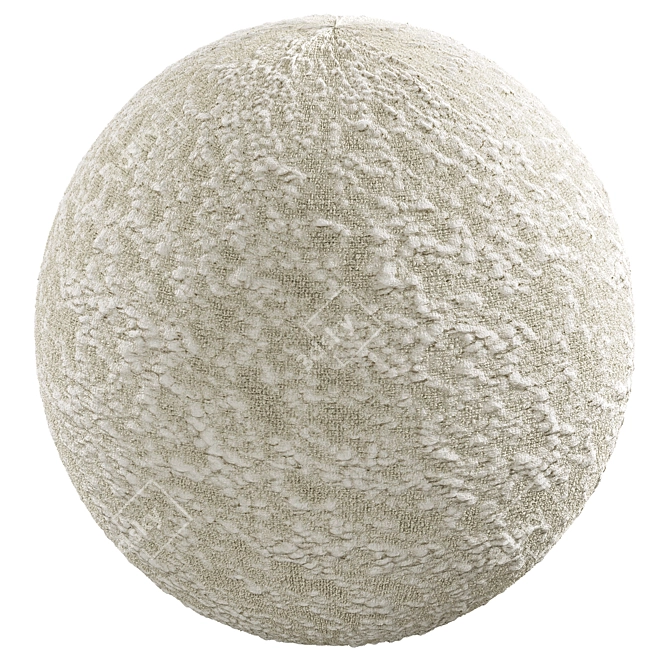 Luxurious Bouclé Fabric Texture 3D model image 1