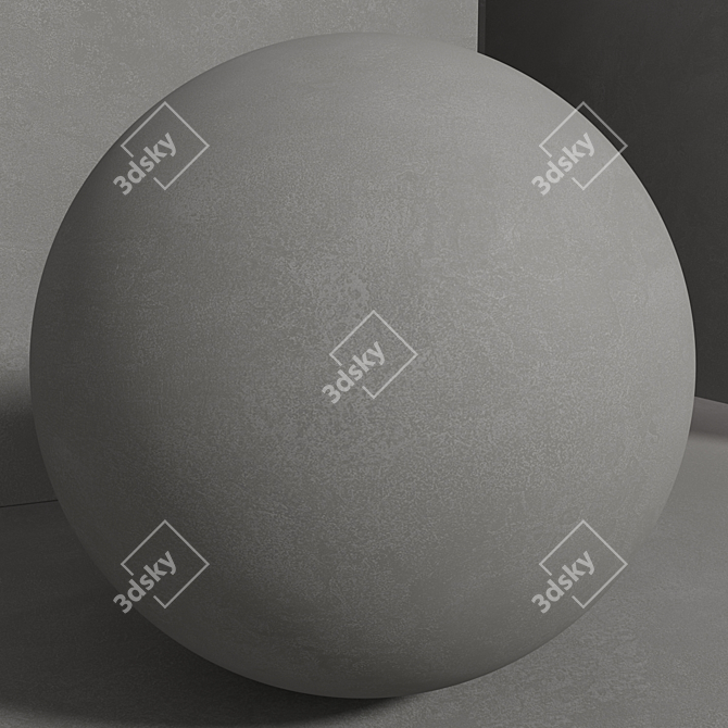 Seamless Concrete Material Set 3D model image 2