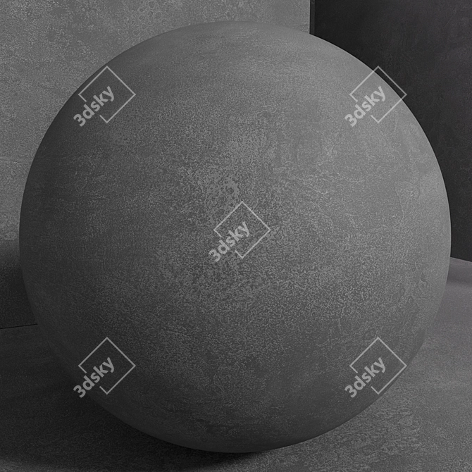 Seamless Concrete Material Set 3D model image 3