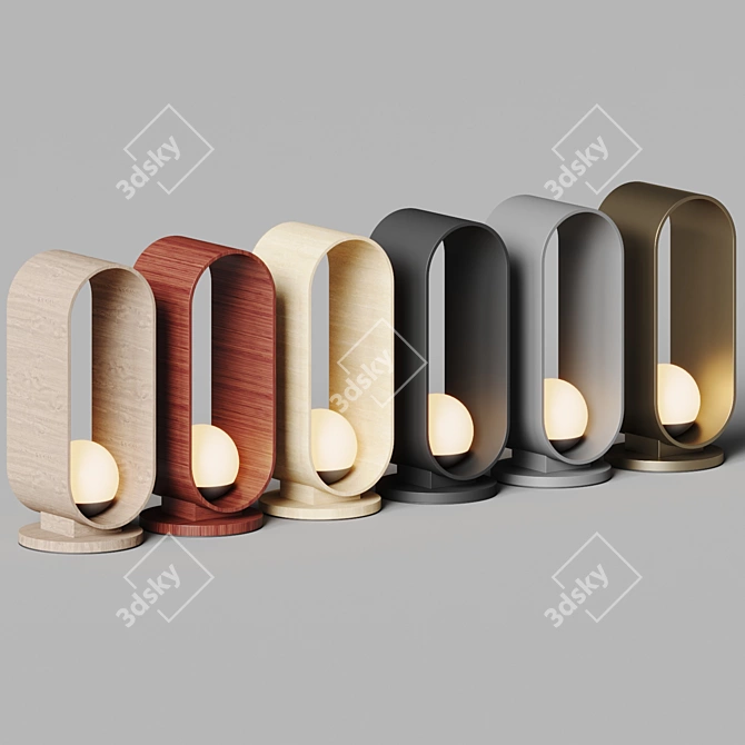 Elegant Minimalist Sfera Table Lamp 3D model image 3