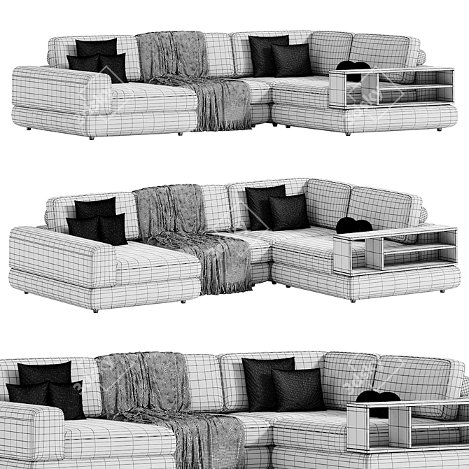 Modular Sofa - Boss Modool 3D model image 5