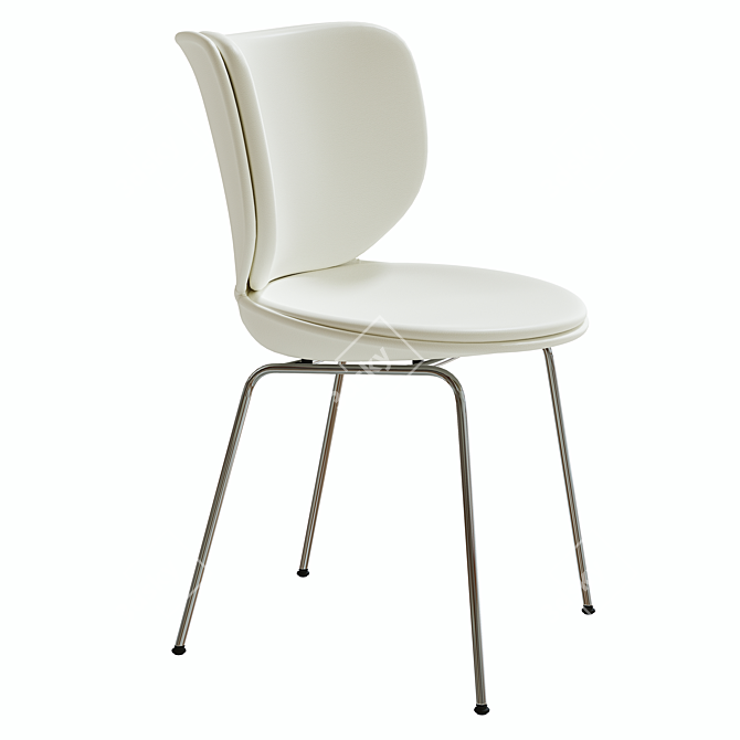 Elegance Exemplified: Moooi Hana Chair 3D model image 1