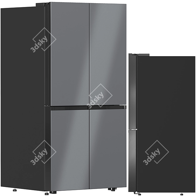 Bespoke Samsung Refrigerator Collection 3D model image 6