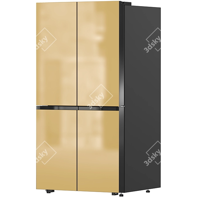 Bespoke Samsung Refrigerator Collection 3D model image 7