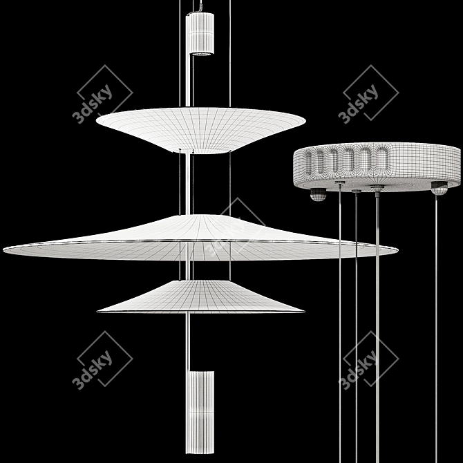 Modern Pendant Lamp Light VR Ready 3D model image 7