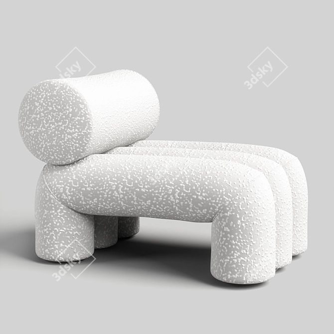 Modern Foku Chair Design Solution 3D model image 4