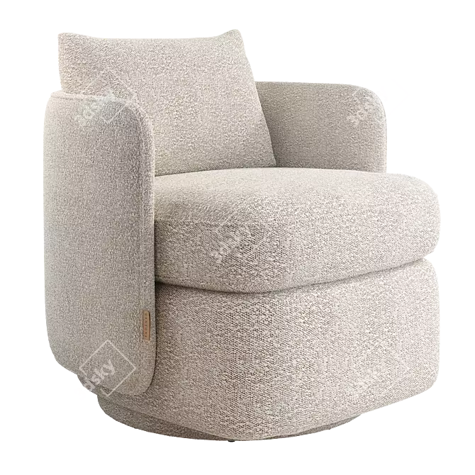 Dantone Home Dandy Swivel Chair 3D model image 1