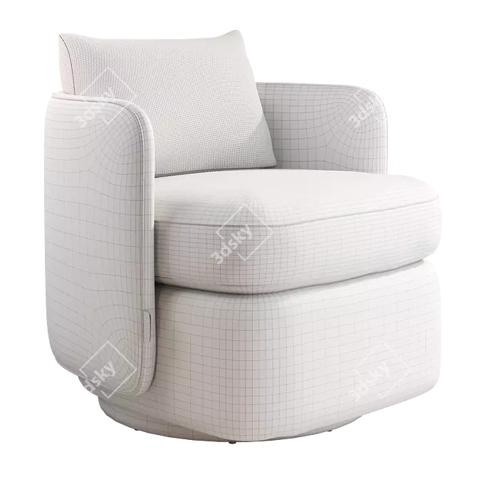 Dantone Home Dandy Swivel Chair 3D model image 4