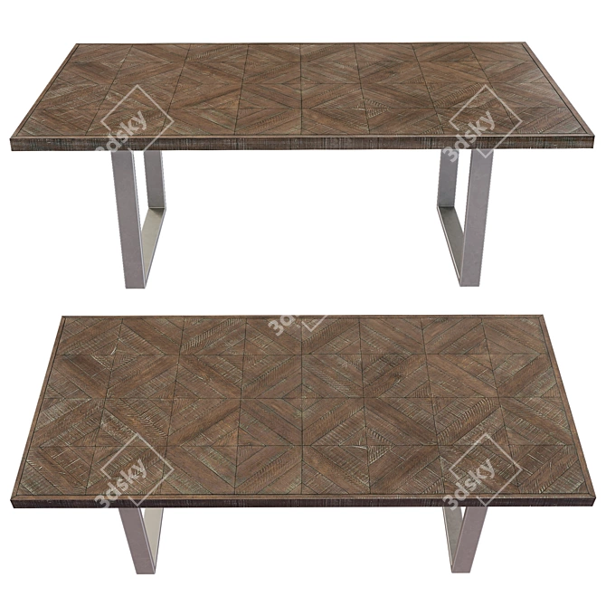 Draper Dining Table - Elegant Design 3D model image 2