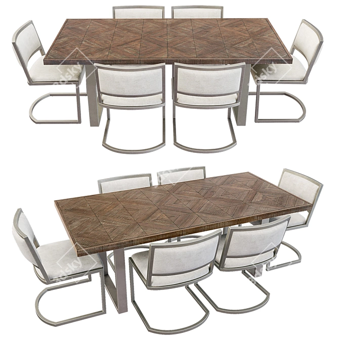 Draper Dining Table - Elegant Design 3D model image 13