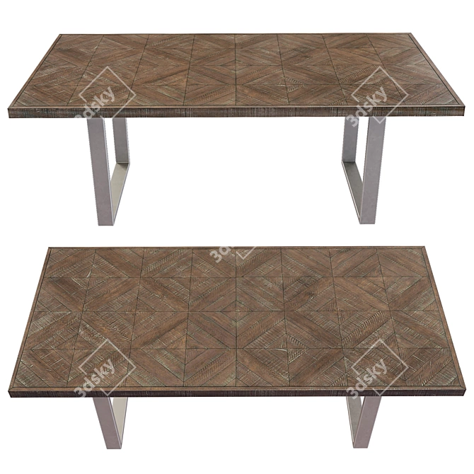 Draper Dining Table - Elegant Design 3D model image 14