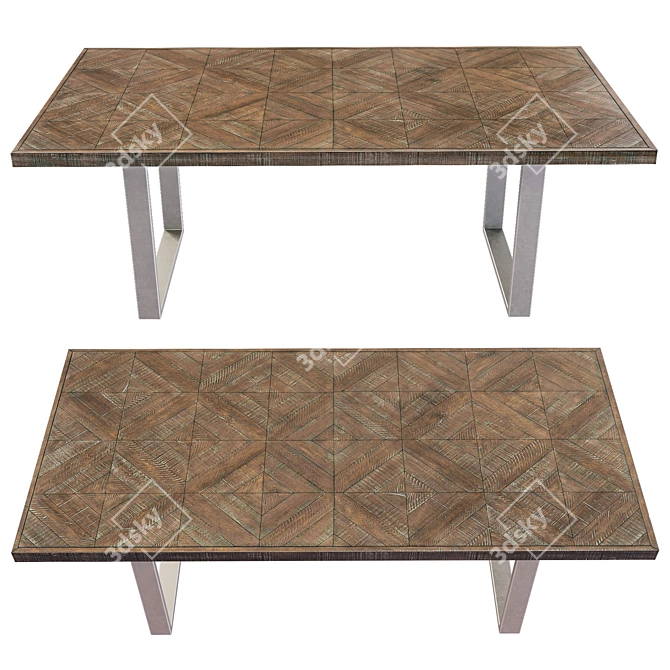 Draper Dining Table - Elegant Design 3D model image 24