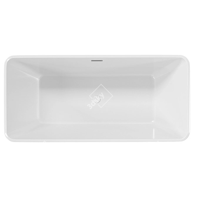 Dama Acrylic Standalone Bathtub 3D model image 2