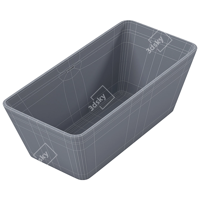 Dama Acrylic Standalone Bathtub 3D model image 4