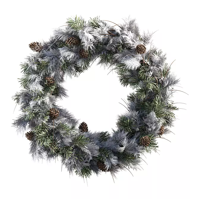 Holiday Wreath Set Ensemble 3D model image 1