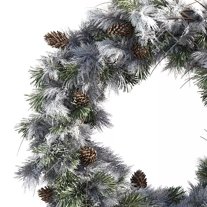 Holiday Wreath Set Ensemble 3D model image 2