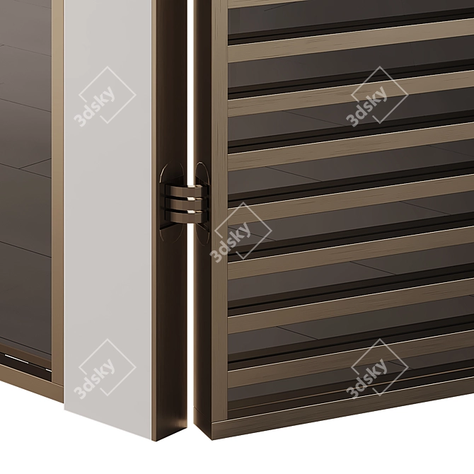 AGStyle Hidden Mount Doors with Glass 3D model image 4