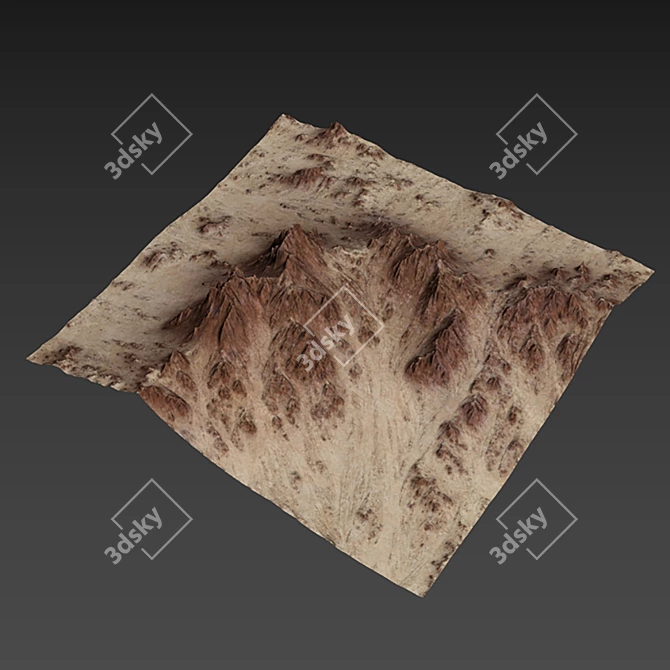 Desert Peaks 3D Model Texture 3D model image 5