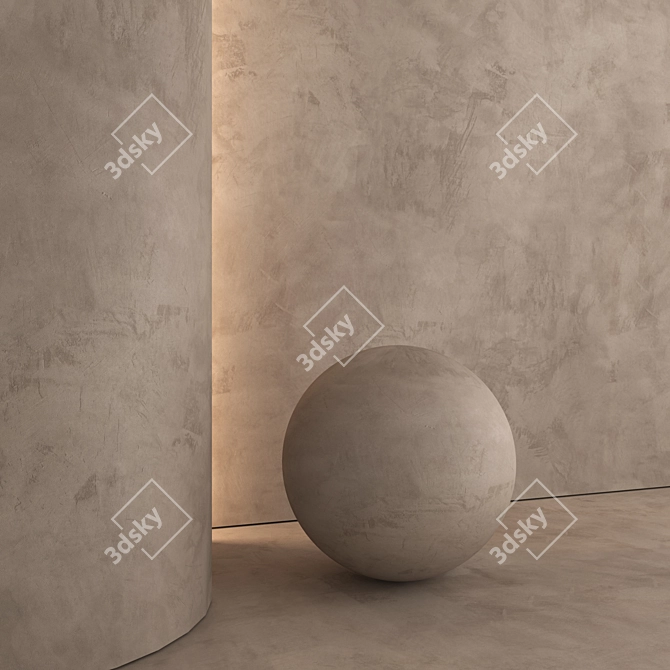 Luxury Decorative Plaster 3D Model 3D model image 5