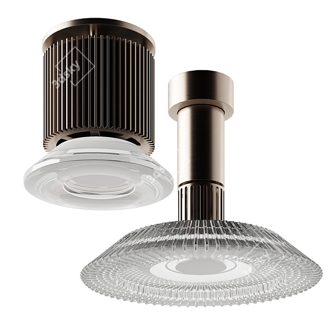 Elegant Viabizzuno N55 Ceiling Lamp 3D model image 6