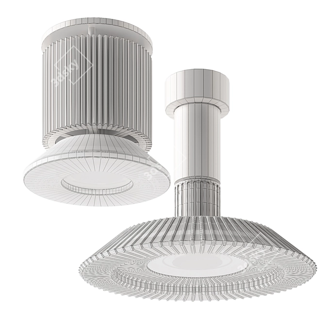 Elegant Viabizzuno N55 Ceiling Lamp 3D model image 7