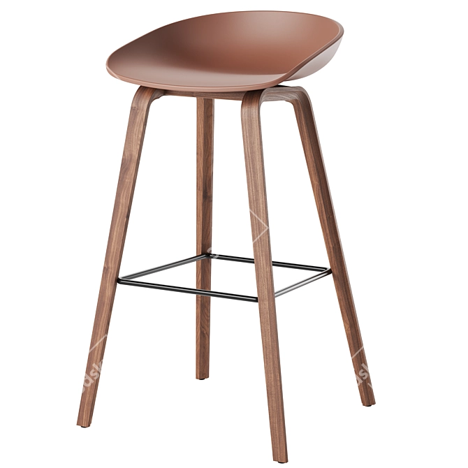 Modern Bar Stool AAS 32 3D model image 2