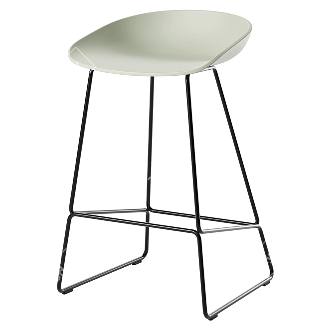 Modern Bar Stool Hay AAS38 3D model image 2