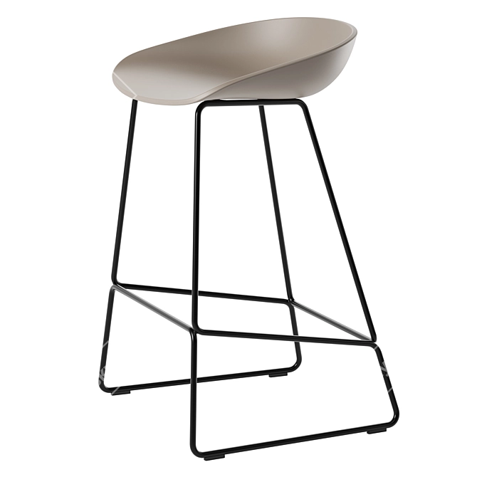 Modern Bar Stool Hay AAS38 3D model image 3