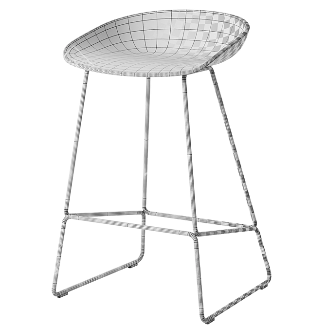 Modern Bar Stool Hay AAS38 3D model image 7