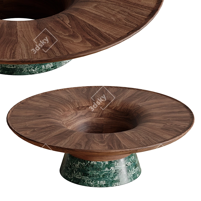 Elegant Twist I Coffee Table 3D model image 1