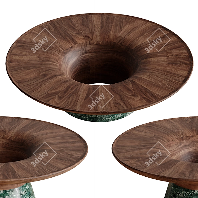 Elegant Twist I Coffee Table 3D model image 6