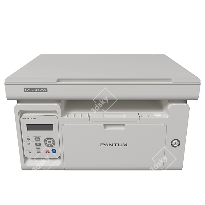 Compact Pantum M6507W Multifunction Printer 3D model image 2