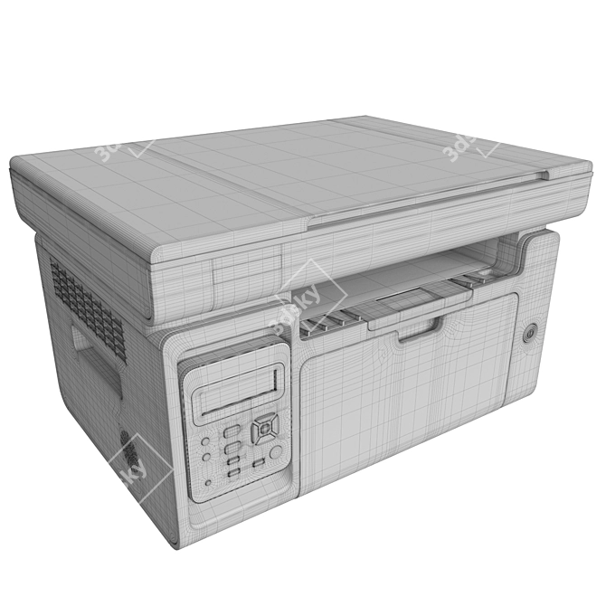 Compact Pantum M6507W Multifunction Printer 3D model image 4