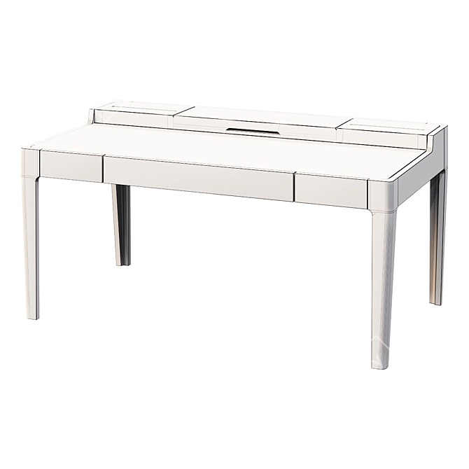 Sleek Nova Desk Workstation 3D model image 2