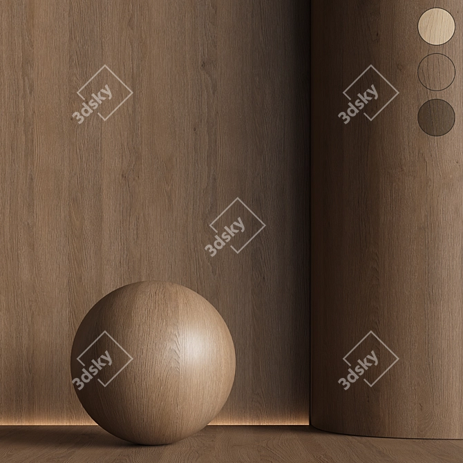 Seamless Wood Texture Pack 3D model image 1