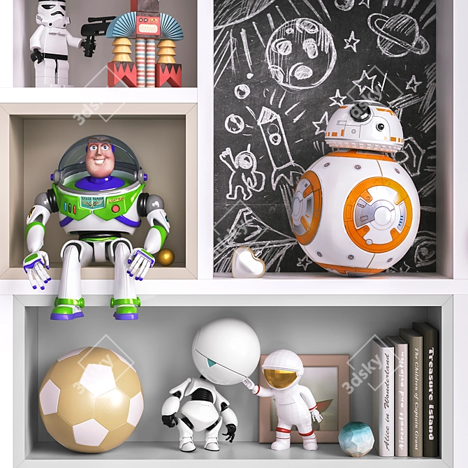 Children's Room Toys & Decor 3D model image 4