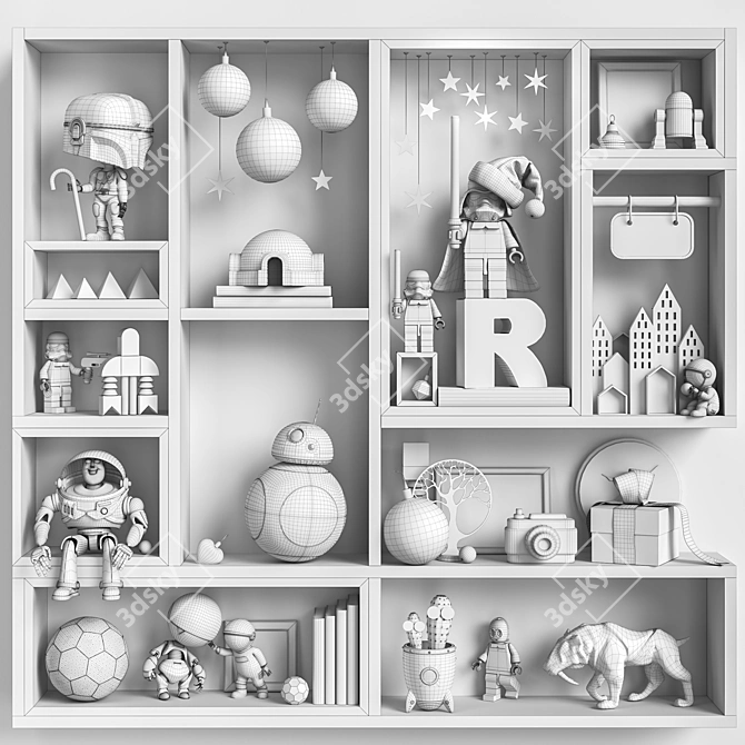 Children's Room Toys & Decor 3D model image 5