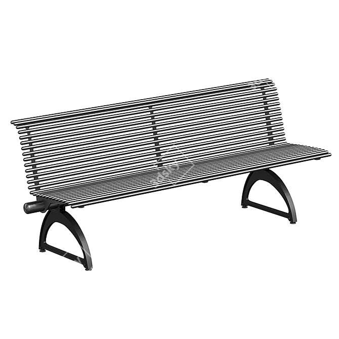 Metalco Libre Bench: Stylish Seating 3D model image 2