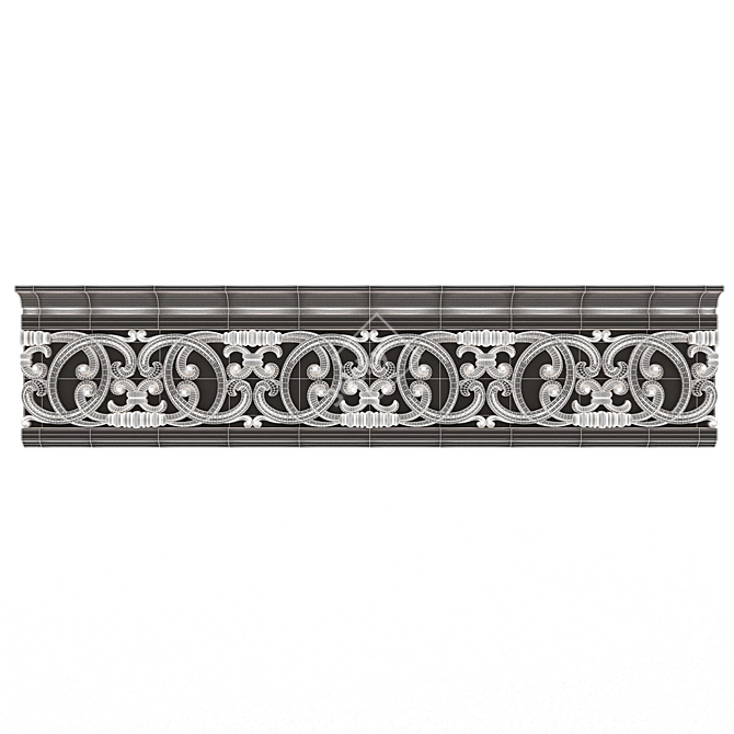 Elegant Cornice Molding Set 3D model image 6