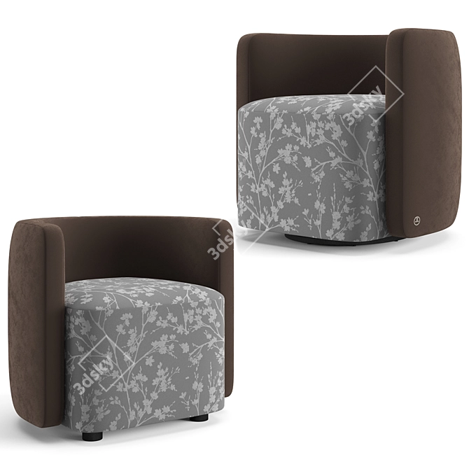 Luxury Living Roxanne Armchair 3D model image 1